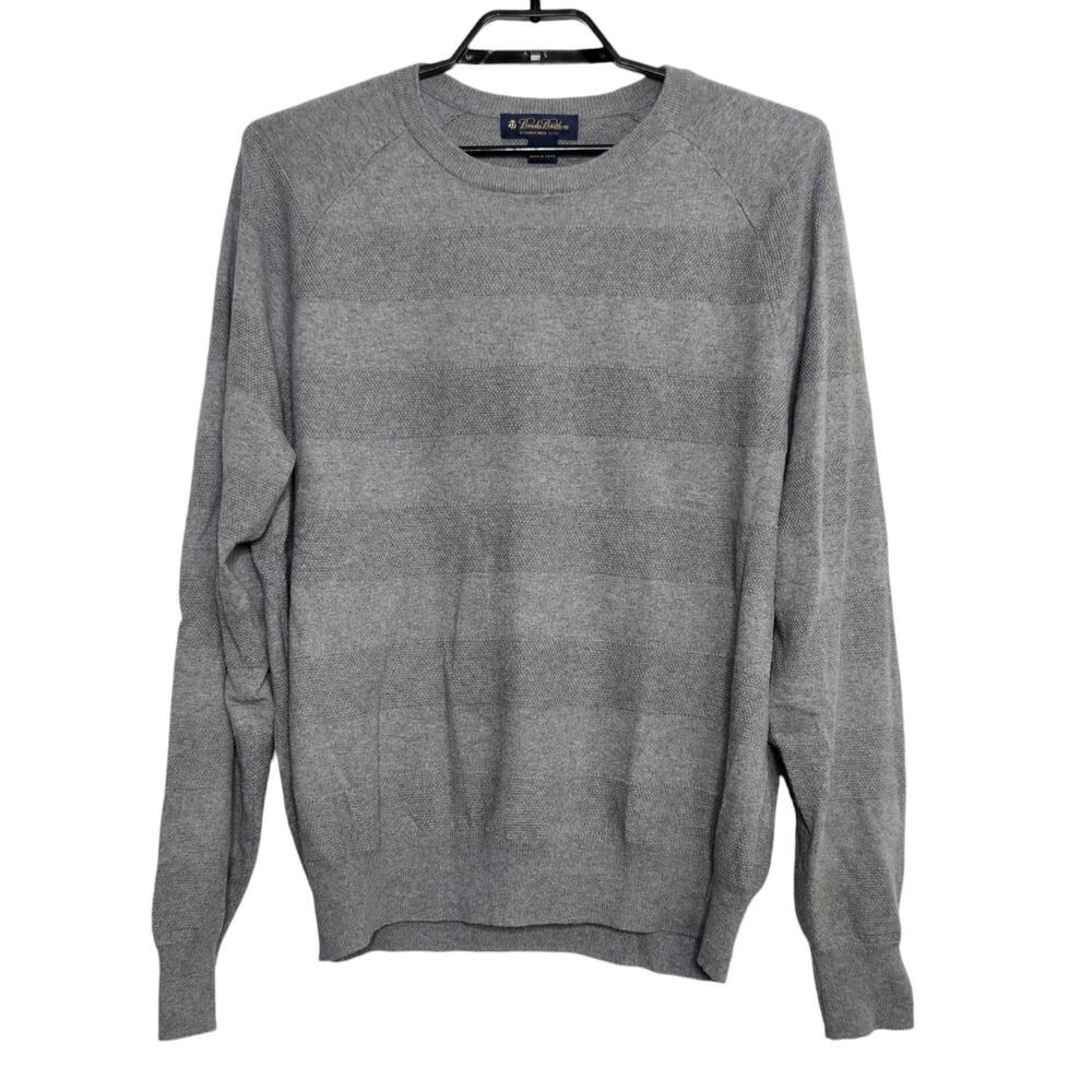 Mens Sweaters Shirt Lot Size Large Levi Brooks Brothers Knit Gray - Picture 3 of 5